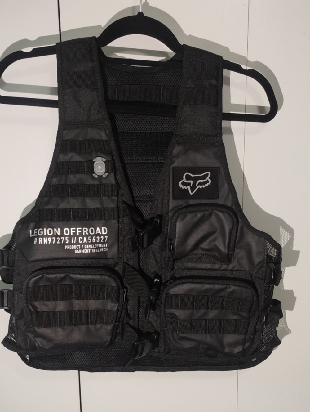Fox Black Tactical Legion Offroad Utility Vest